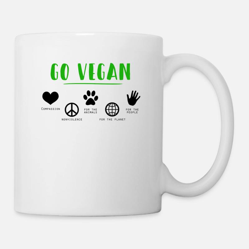 végan - Mug blanc - blanc