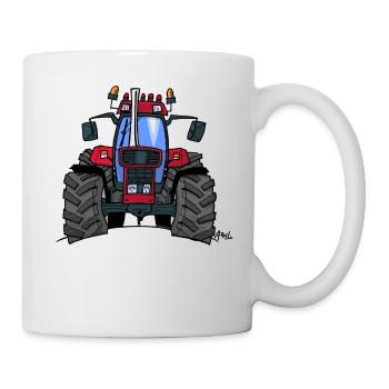 340 Red tractor - Mug - white - Right