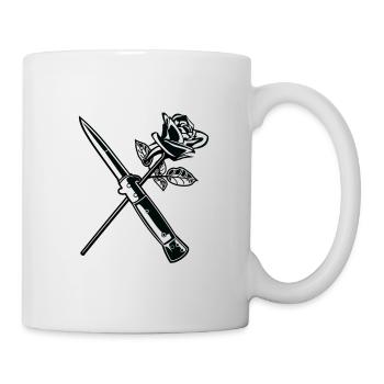 Falling In Reverse Love Hate Rose Knife Forever - Mug - white - Right