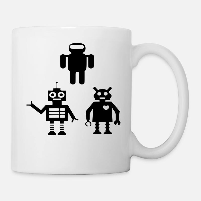 Roboter Android - Tasse - Weiß