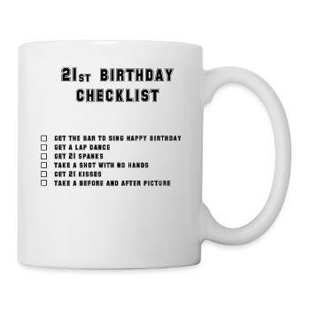 21. Platz - Tasse - Weiß - Rechts