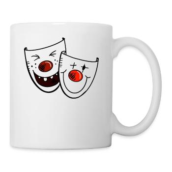 masques de carnaval drôles - masque - Venise - Mug blanc - blanc - Droite