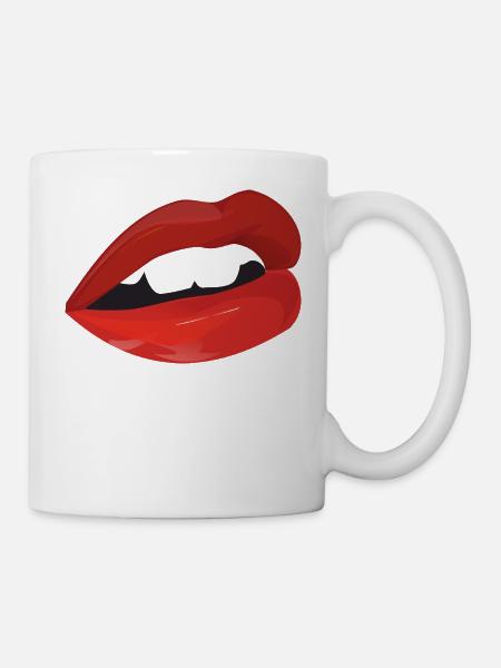 lips - Tasse - Weiß