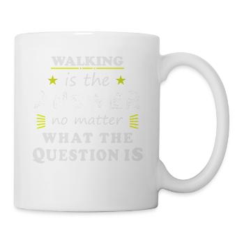 Gehendes lustiges sagendes kühles Sport-Hobby-Geschenk - Tasse - Weiß - Rechts