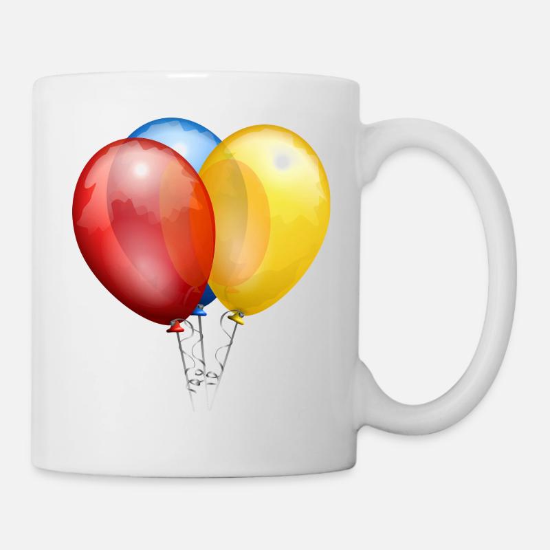 ballons - Mug blanc - blanc
