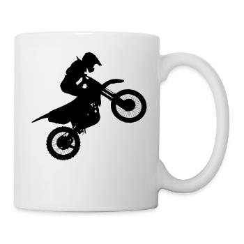 moto Motorcross - Mug blanc - blanc - Droite