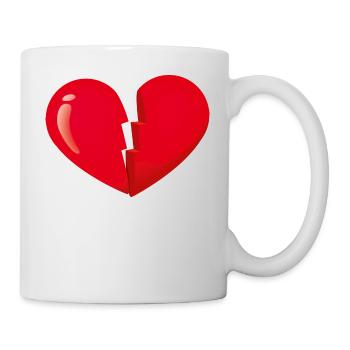 broken heart broken heart - Mug - white - Right