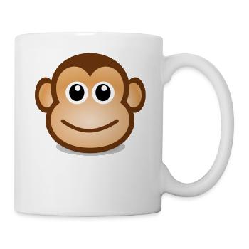Monkey Face Gift Idea - Mug - white - Right
