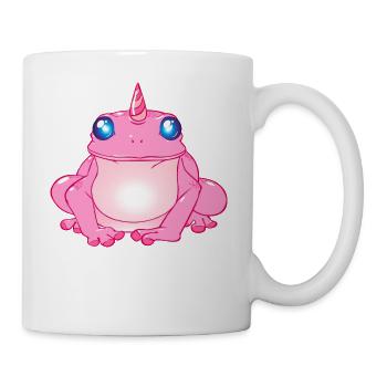 grenouille licorne - Mug blanc - blanc - Droite