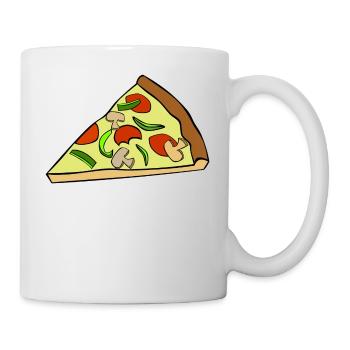 Pizza Pizzastück - Mug blanc - blanc - Droite