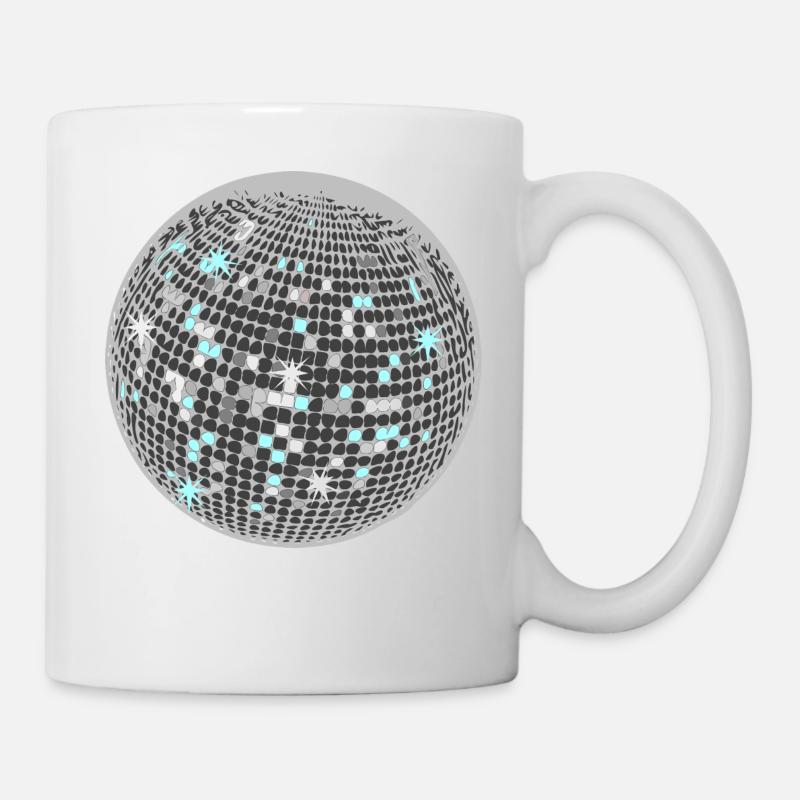 Disco Kugel - Tasse - Weiß