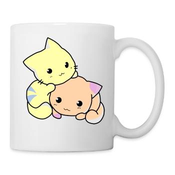 Chats Kitties Bébés Doux Anime - Mug blanc - blanc - Droite