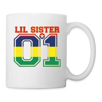 SCHWESTER LIL SISTER QUEEN 01 Mauritius - Tasse - Weiß - Rechts
