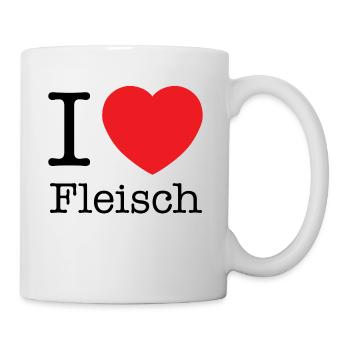 Fleisch - Tasse - Weiß - Rechts