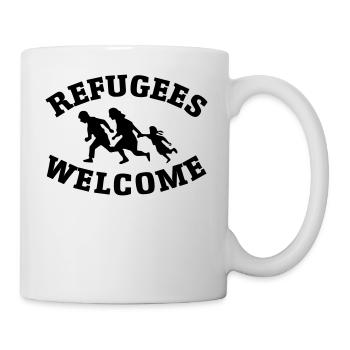 refugees flüchtlinge - Tasse - Weiß - Rechts