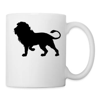 Lion Silhouette - Mug - white - Right