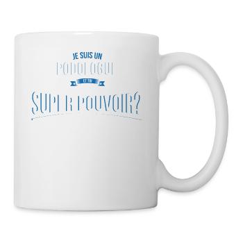 Podologue super pouvoir cadeau - Mug blanc - blanc - Droite