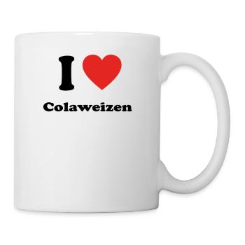 Bayern basst bayrisch bier Colaweizen - Tasse - Weiß - Rechts