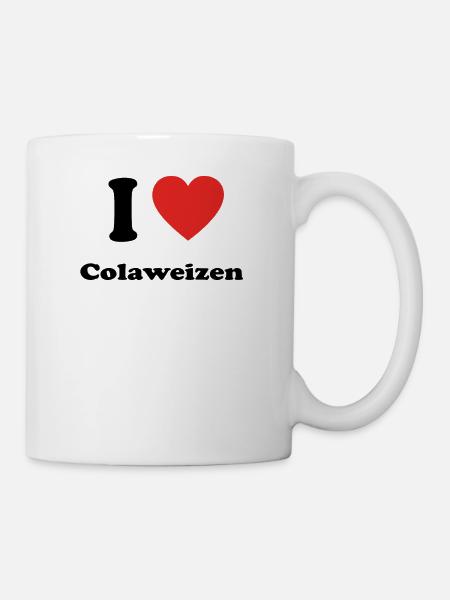Bayern basst bayrisch bier Colaweizen - Tasse - Weiß