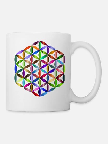 Fleur de vie - Mug blanc - blanc
