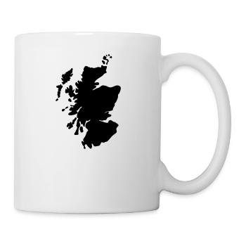 Schottland-Karte - Tasse - Weiß - Rechts