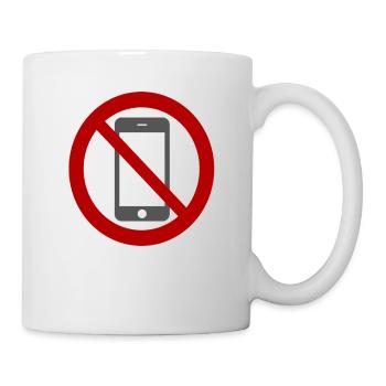 Mobile phone prohibited. - Mug - white - Right