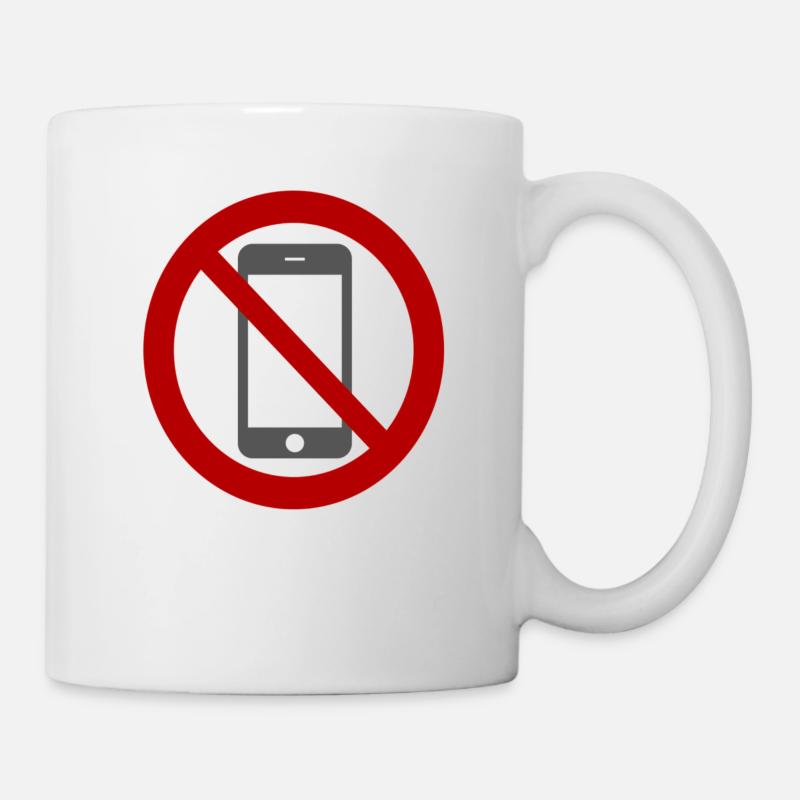 Handy verboten. - Tasse - Weiß