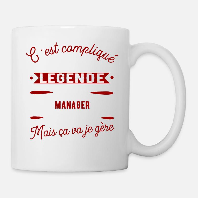 Manager une légende cadeau - Mug blanc - blanc