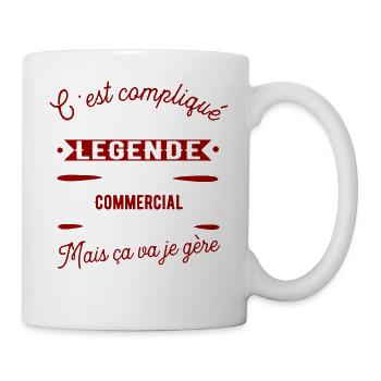 Commercial une légende cadeau - Mug blanc - blanc - Droite