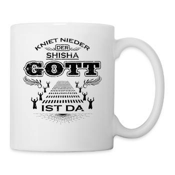 KNIET NIEDER DER GOTT KNEEL GOD SHISHA - Tasse - Weiß - Rechts