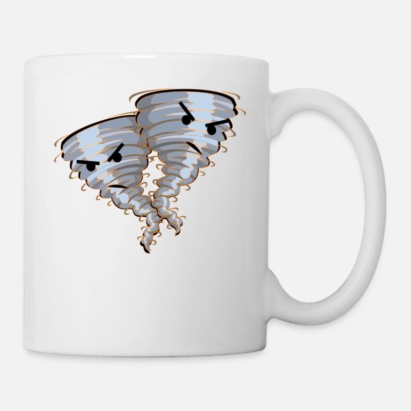 Tornade cyclone hurricane cadeau idée enfants - Mug blanc - blanc