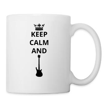 geschenk keep calm and GITARRE gitarrist png - Tasse - Weiß - Rechts