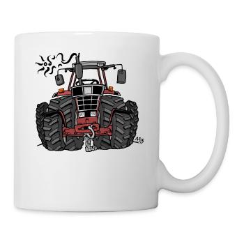 0097 Red tractor - Mug - white - Right