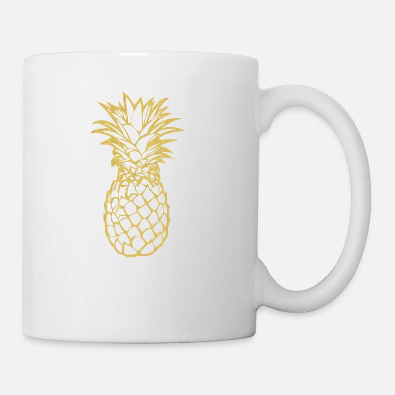 Ananas - Tasse - Weiß