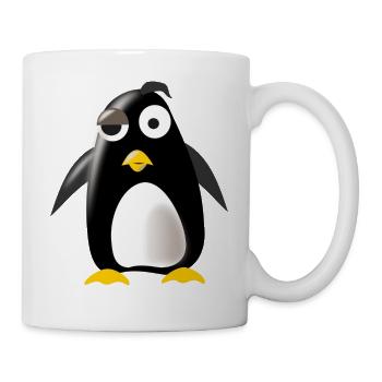 Betrunkener Pinguin! Geschenkidee Geschenk - Tasse - Weiß - Rechts