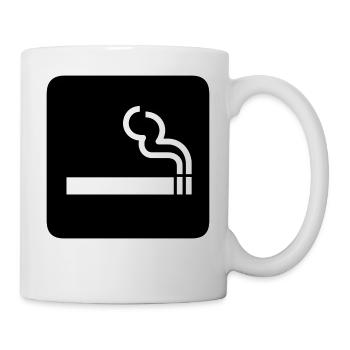 Zigarette! Geschenk Idee Geschenkidee - Tasse - Weiß - Rechts
