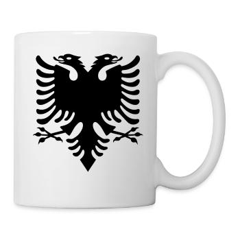 albania shirt albanischer Adler geschenkidee - Tasse - Weiß - Rechts