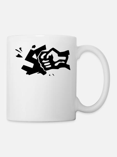 gegen rechts - Tasse - Weiß