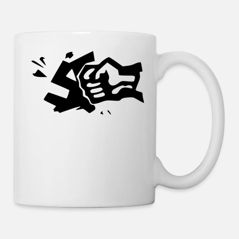 contre la droite - Mug blanc - blanc