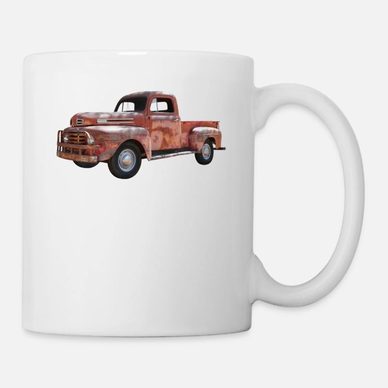 Pick Up Vintage Car - Mug - white