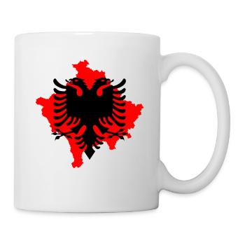 Albanian eagle with 2 heads kosovo albania shirt - Mug - white - Right