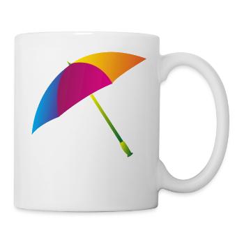 Rainbow Umbrella - Mug - white - Right
