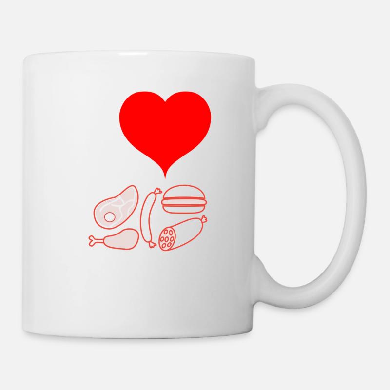 I love viande - Mug blanc - blanc