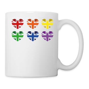 BRITISCHE REGENBOGENFLAGGE - Tasse - Weiß - Rechts