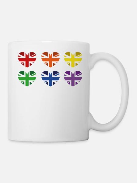 UK RAINBOW FLAG - Mug - white