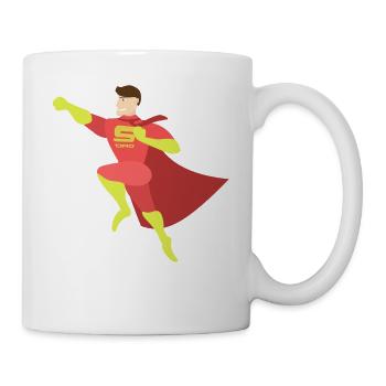 Superpapa als Geschenk - Tasse - Weiß - Rechts