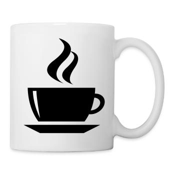 coffee cup tea cafe - Mug blanc - blanc - Droite