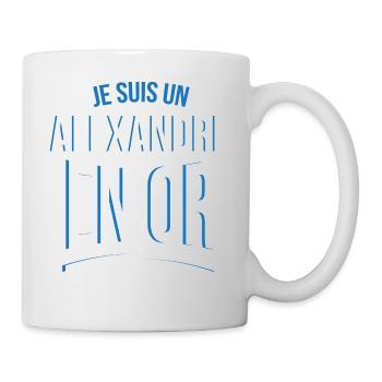 je suis un Alexandre en or cadeau idée humour - Mug blanc - blanc - Droite