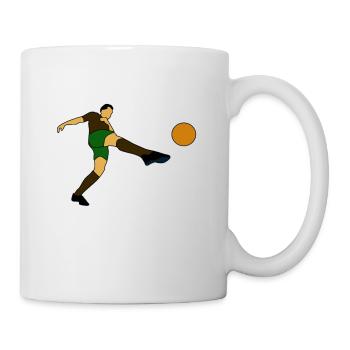 Fußballmotiv für Fußballfans Geschenk - Tasse - Weiß - Rechts