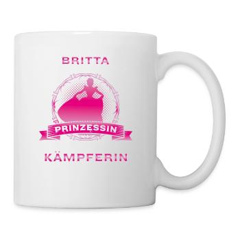 Geschenk Perfekte Mischung aus Prinzessin Britta - Tasse - Weiß - Rechts